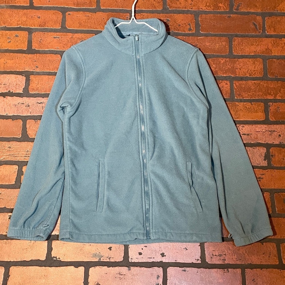 Mountain‎ Warehouse Kids L Cyan Outdoor Adventure Hooded Fleece Jacket